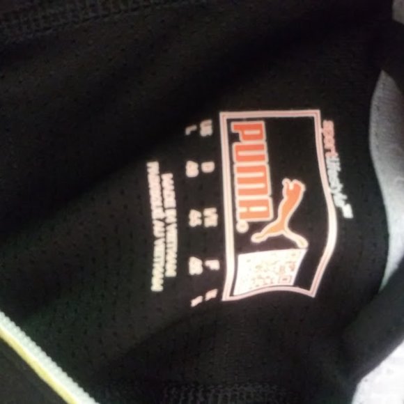 Puma women's size L black and yelllow lightweight hooded jacket - Picture 13 of 16